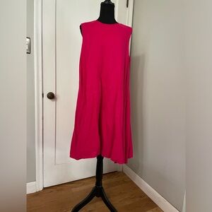 Maeve by Anthropologie sleeveless linen pink dress